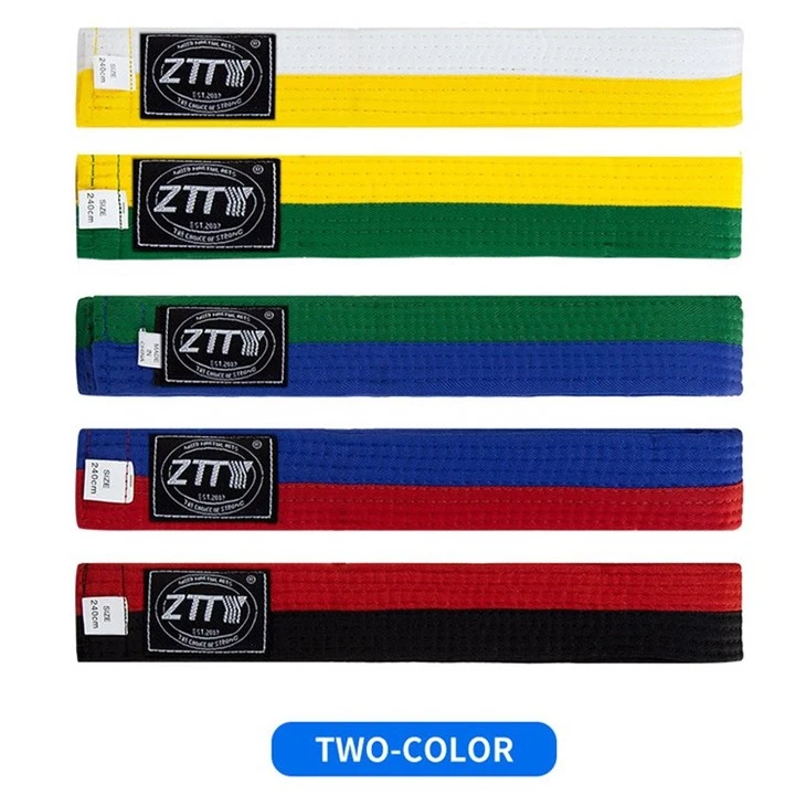 karate black fabric belts
