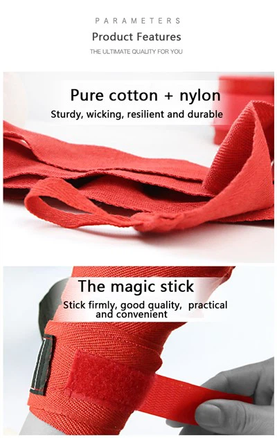 Elastiske håndomslag i bomullsboksing